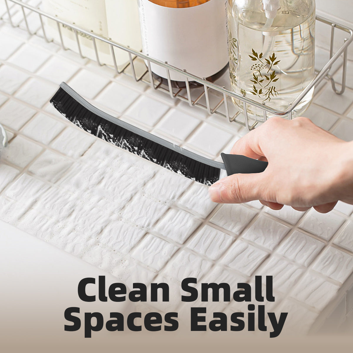 SXhyf Cleaning Brush - Hard Bristle Crevice Scrub Brush