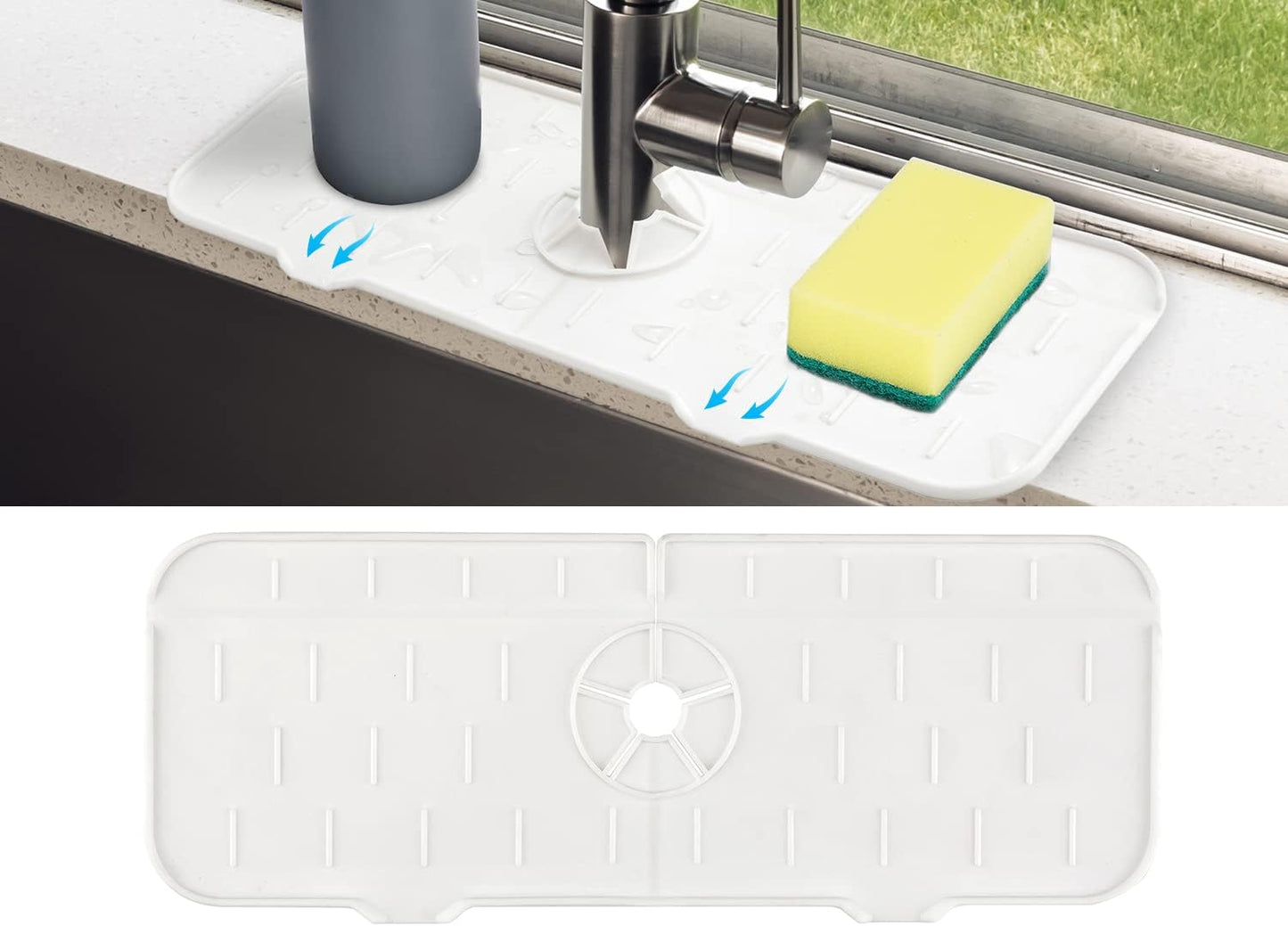 SXhyf Silicone Faucet Handle Drip Catcher Mat